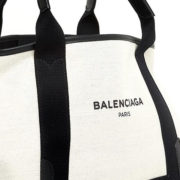 18SS【BALENCIAGA】ネイビー カバ トートバッグ Sサイズ/Black 8071114